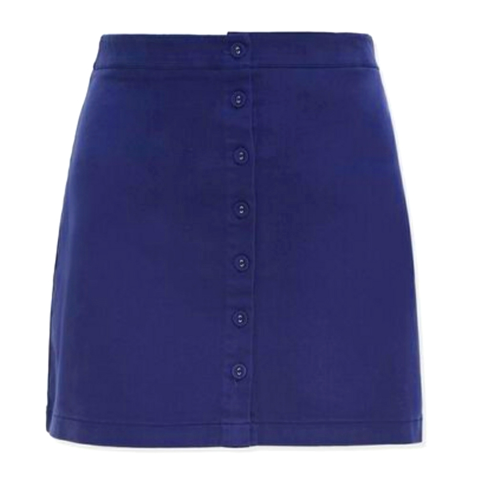 Button Front Skirt
